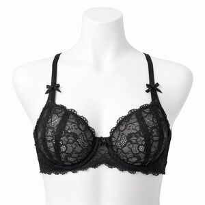 Frederick’s of Hollywood Black Lace Underwire Bra – 34F